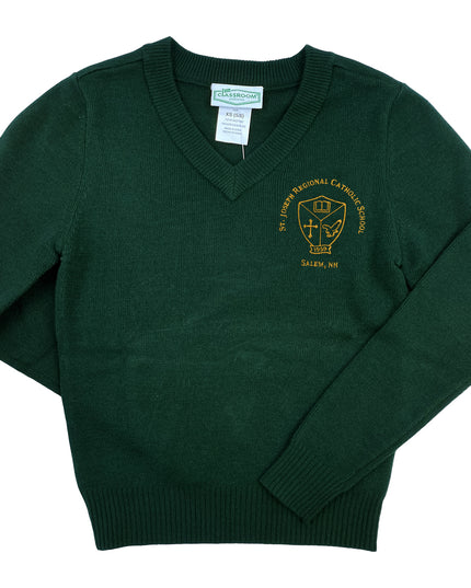 SJRCS Coed V-Neck Pullover Sweater