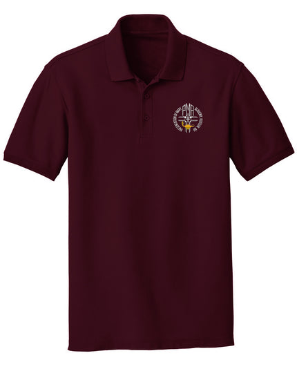 PMA Male Performance Polo (Maroon)