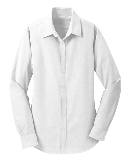 Female Long-Sleeve Broadcloth Uniform Oxford (White)