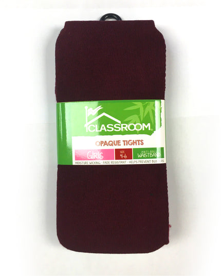 Girls Uniform Tights (Maroon)
