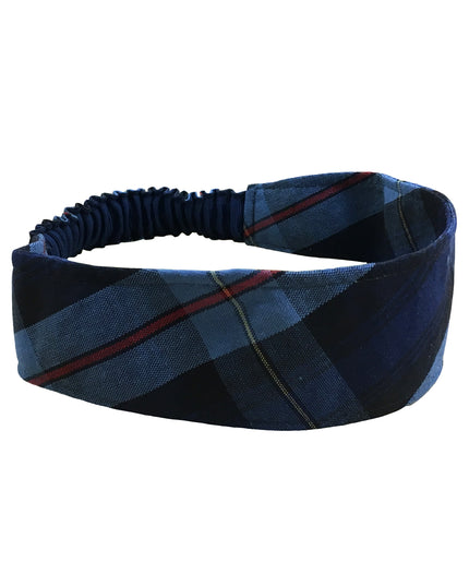 SCA Plaid Elastic Headband