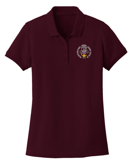 PMA Female Performance Polo (Maroon)
