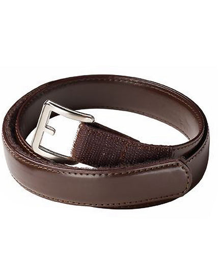 Brown Leather Velcro Belt
