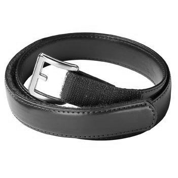 Black Leather Velcro Belt