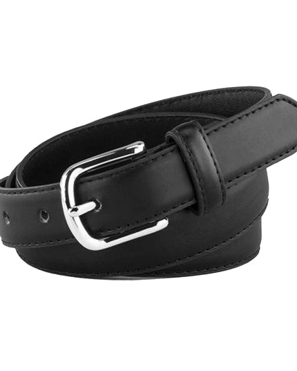 Black 1" Leather Belt