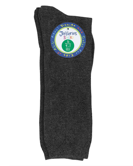 Knee-High Uniform Socks 2-Pack (Charcoal)