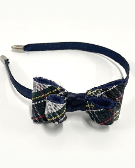 SBA Plaid Bow Headband